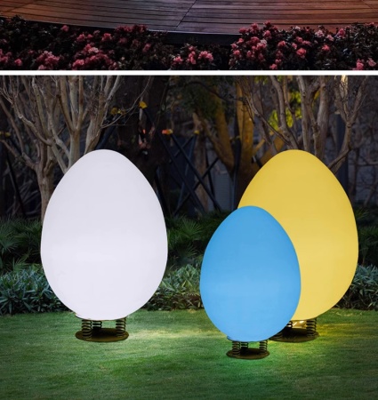 Светильник Яйцо 116х180 питание от АКБ, RGB